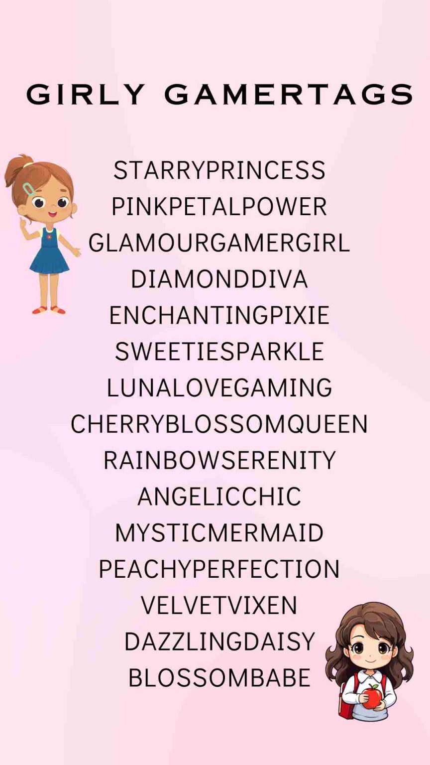 150-creative-and-unique-girly-gamertags-aestheticnames-aesthetic-names