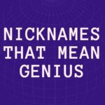 nicknames that mean genius